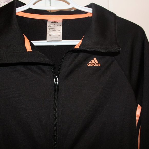 adidas zip-up sweater. youth size large fits womens size small - Picture 2 of 5